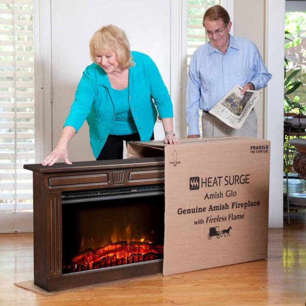 Couple opening an Amish-Glo in their home